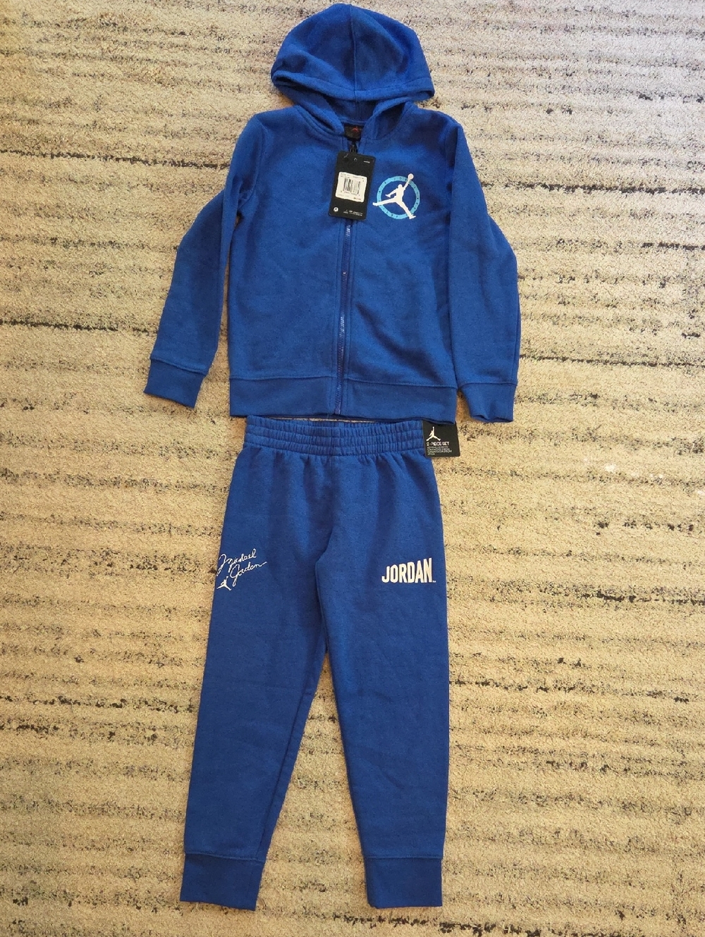 Jordan Royal Blue Hoodie Zip & Joggers Set NWT